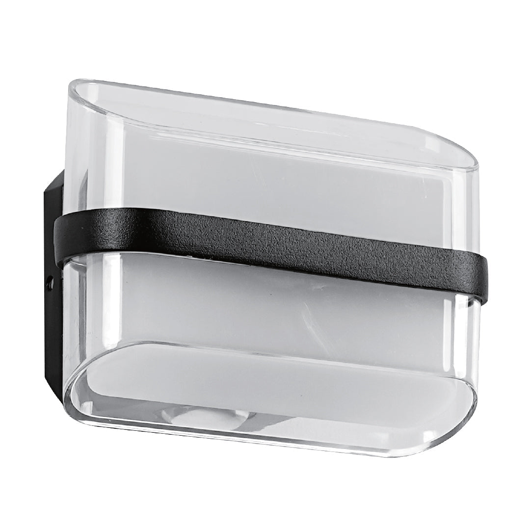 Fence Light 12W Warm White Black — LL 6056-BK-WW