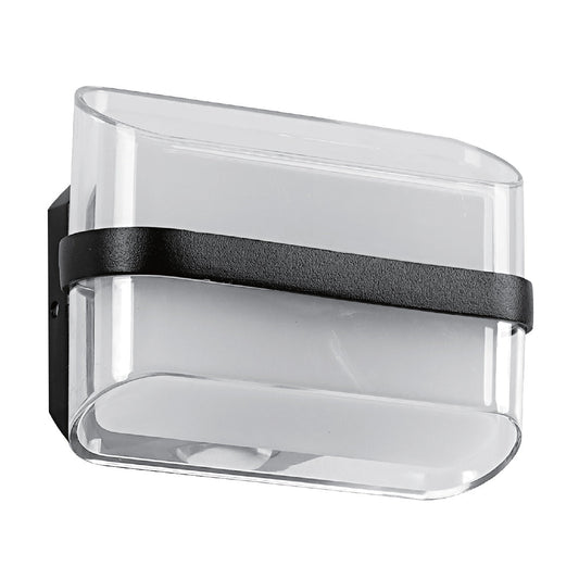 Fence Light 12W Warm White Black — LL 6056-BK-WW