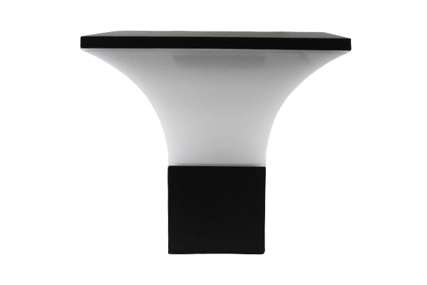 Fence Light Square Cone-Shaped Wall Black — LL 7481-BK