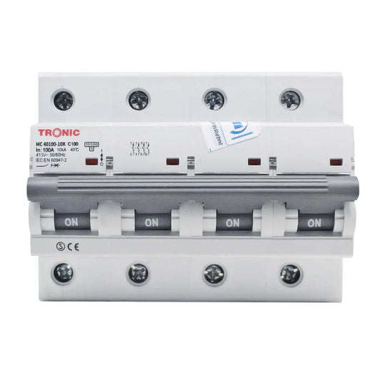 MCB Three-Phase 100A Multi-Colour White — MC 40100-10K