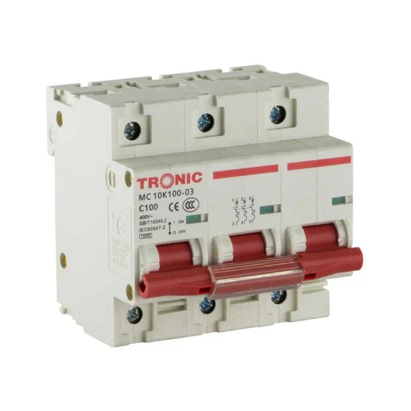 MCB Three-Phase 100A Multi-Colour White — MC 10K100-03