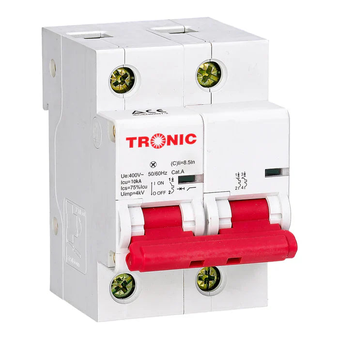 MCB 2Pole 125A Multi-Colour White — MC 10K125-02