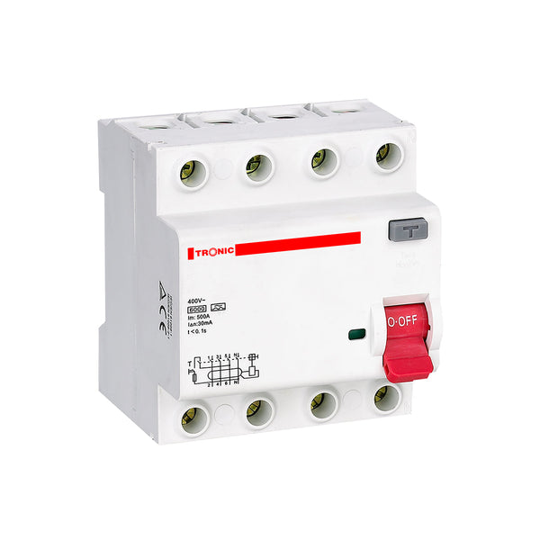 Rccb 4Pole 63A Multi-Colour White — MC CHRC-63-04-300