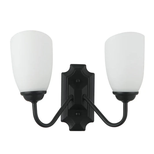 Wall Light E27 Black — PL 7031-27-2A-BK