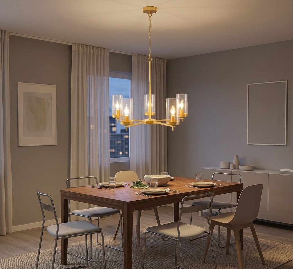 Pendant Light E14 Gold — PL 1148-05-GO