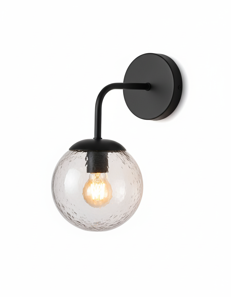 Wall Light E27 40W Black — PL 1161-01-BK