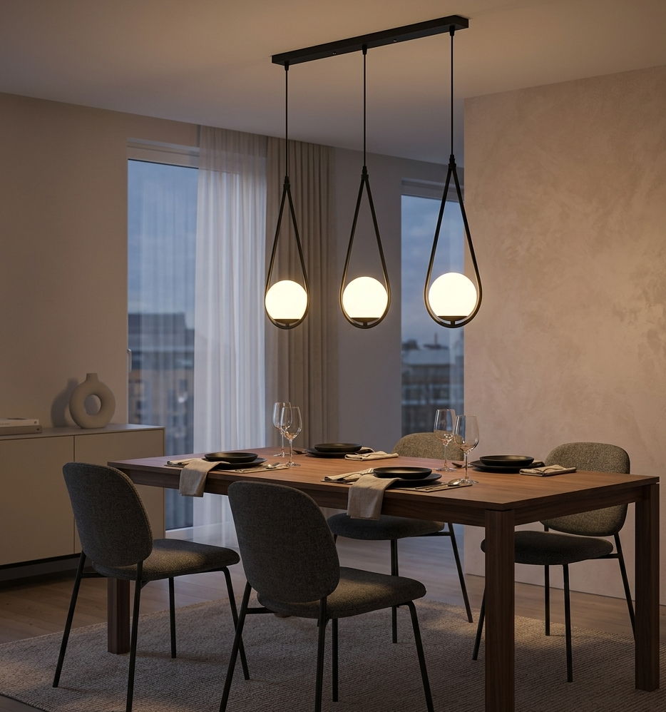 Pendant Light E27 Black — PL 1165-03-BK