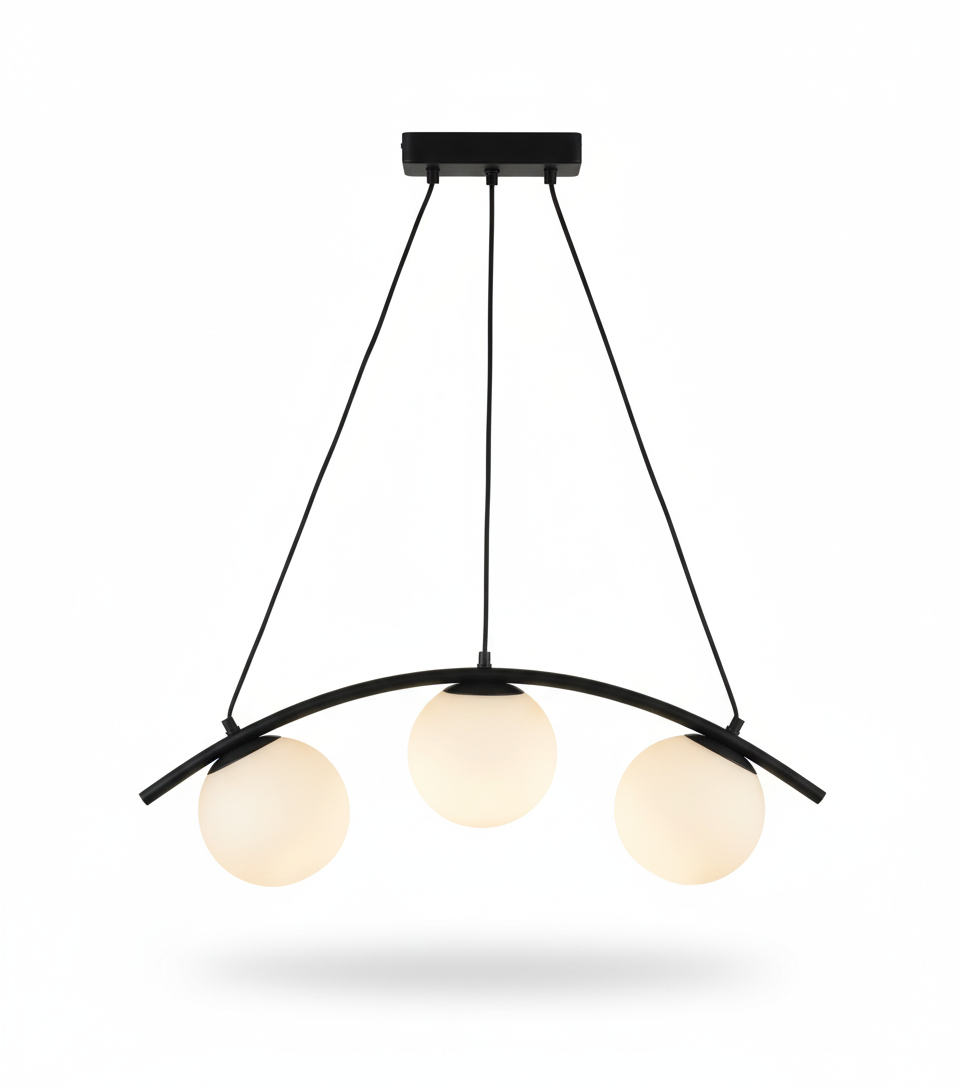 Ceiling Light E27 Black — PL 1172-03-BK