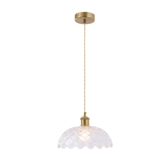 Pendant Light E27 Crystal — PL 2024-04-GL-CL
