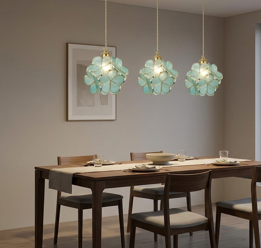 Ceiling Light E27 Floral — PL 2520-GL-BL