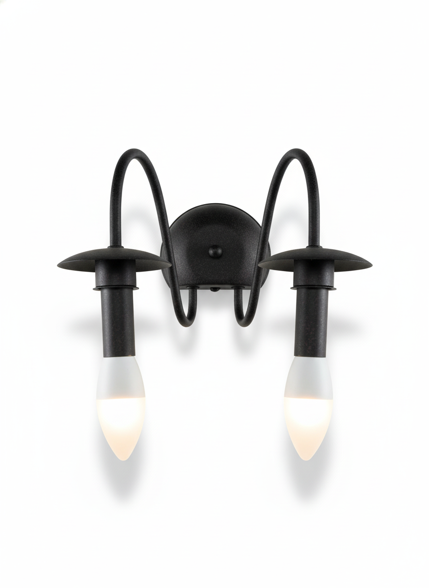 Wall Light E27 Black — PL 4353-02