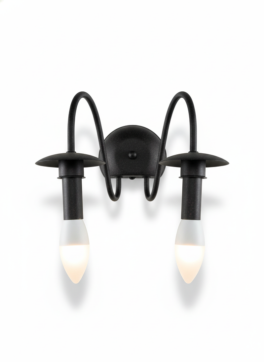 Wall Light E27 Black — PL 4353-02