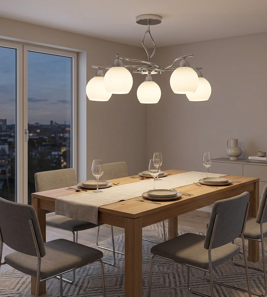 Pendant Light E27 Silver — PL 7013-27-05-SI