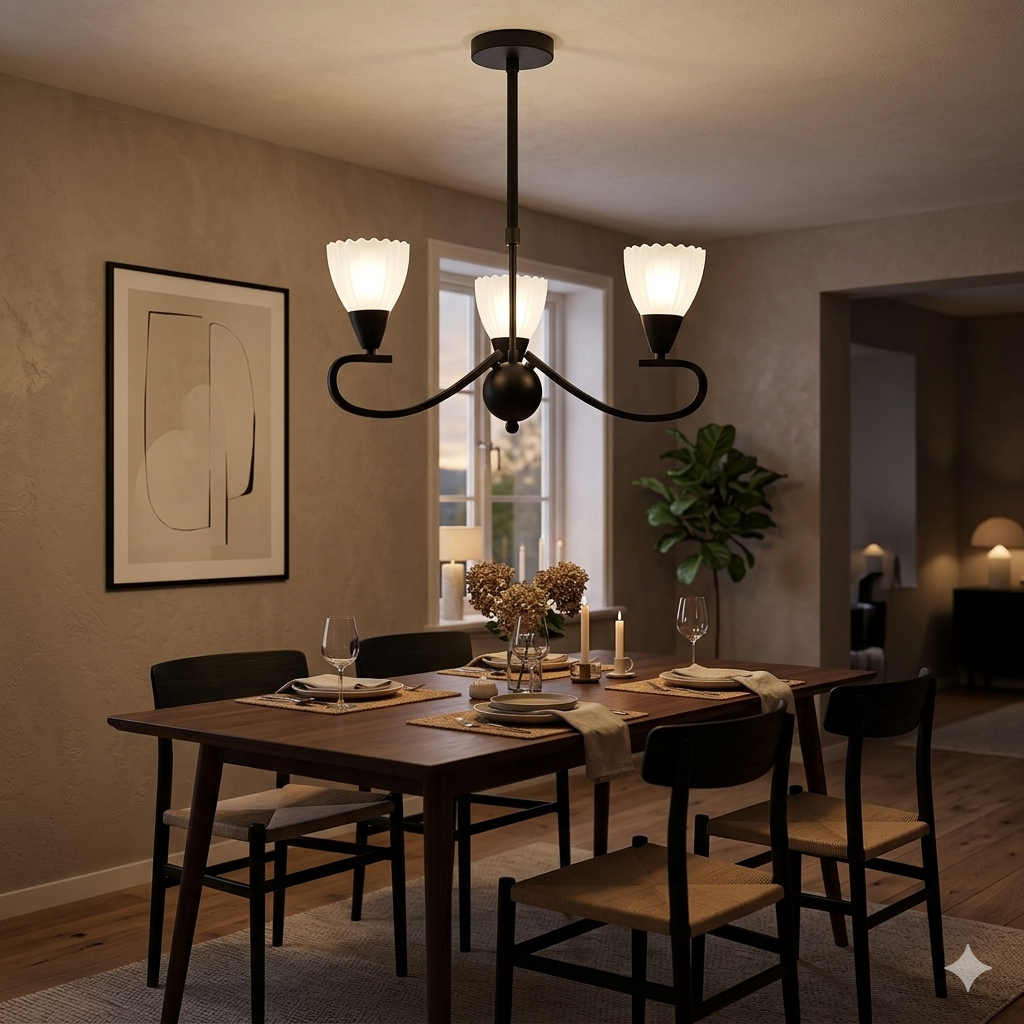 Pendant Light E14 Black — PL 7036-14-03-BK