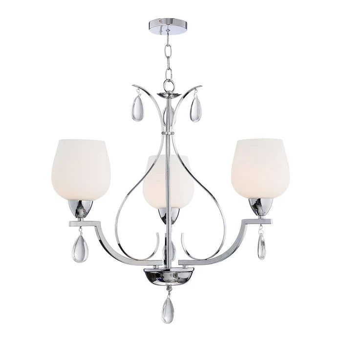 3-Light Frosted Glass Pendant — PL 7039-27-03