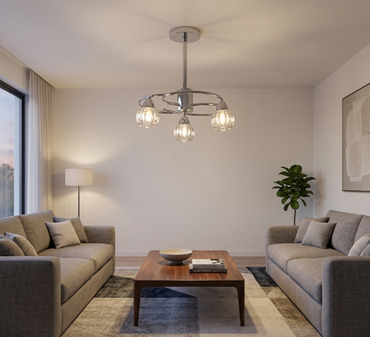 Pendant Light E14 Silver — PL 7041-14-03-SI