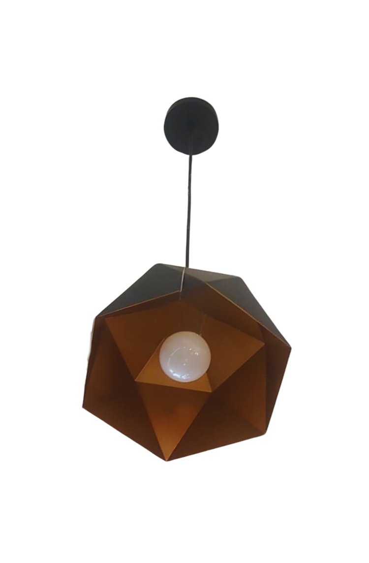 Pendant Light Modern Geometric Black — PL 7825-01-BK