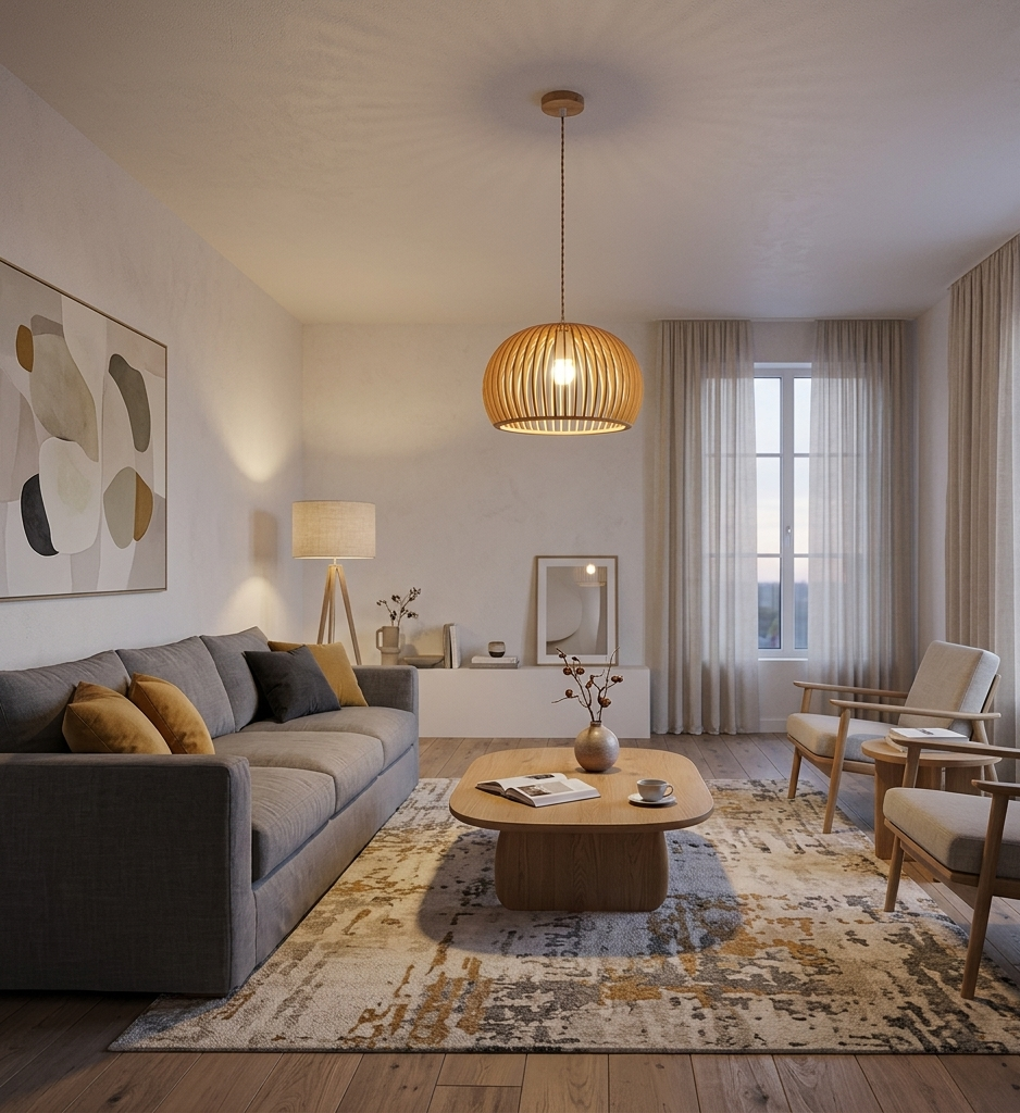 Pendant Light E27 Brown — PL WD25-01