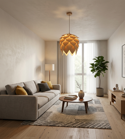 Pendant Light E27 Beige — PL WD25-05
