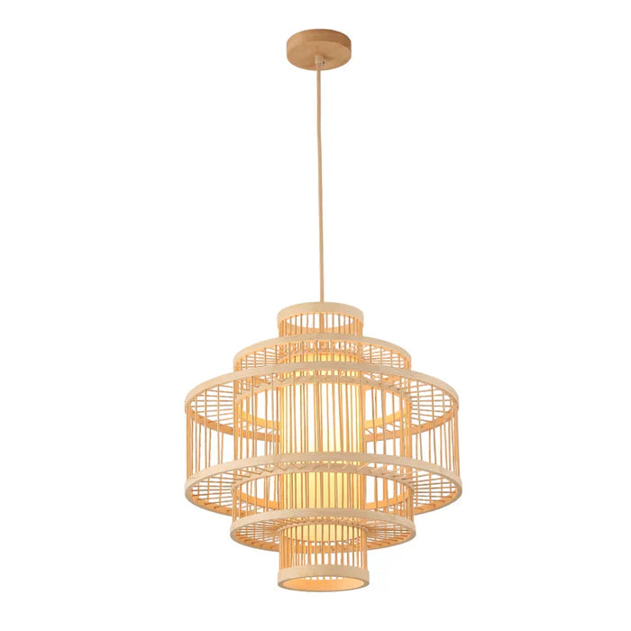 Pendant Light Wood Bamboo — PL WD25-27-01