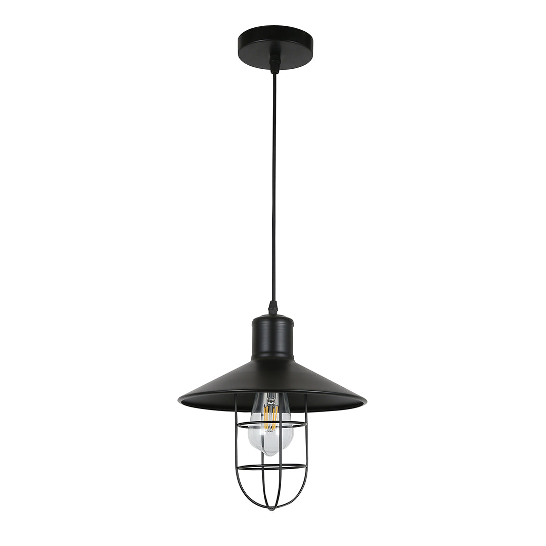 Pendant Light E27 Black — PL 7146-BK