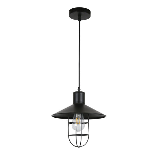 Pendant Light E27 Black — PL 7146-BK