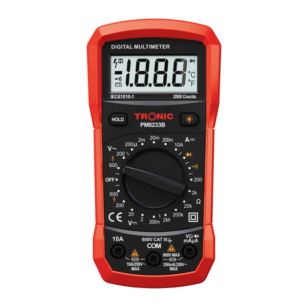 Voltage Testers Digital Multimeter Red — PM8233B