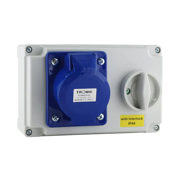 Socket Inerlock Industrial 63A — PS GWSS-63-3P