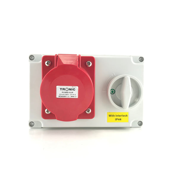 Socket Inerlock Industrial Sockets 32A — PS GWSS-32-5P