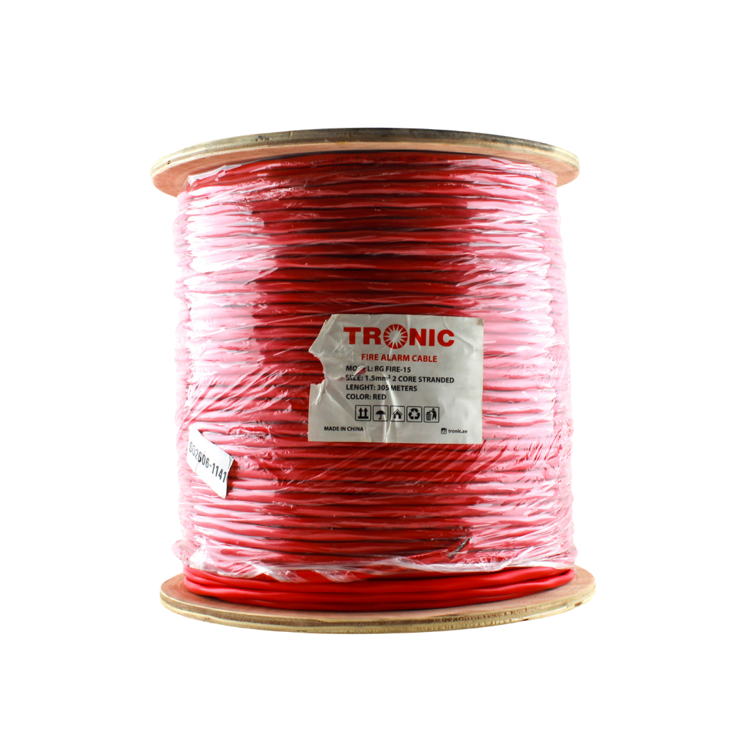 Fire Cable 1.5mm 2Core Red — RG FIRE-15