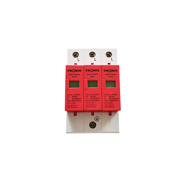 Voltage Protector Surge Four Pole Red — SA 0380