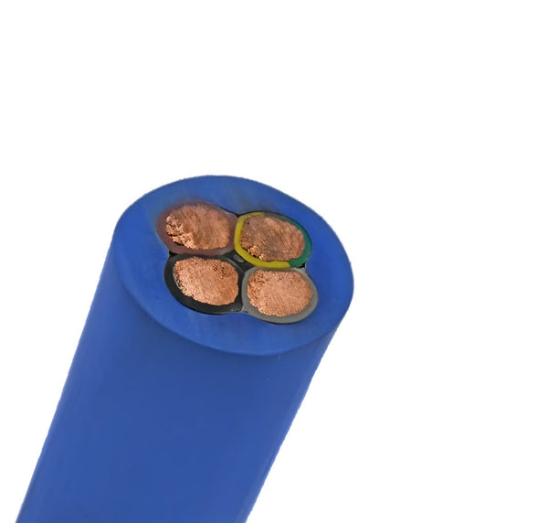 Power Cable 2.5mm 4Core Tri-Colour Blue — TC FLEX-04-0025-WP-BL