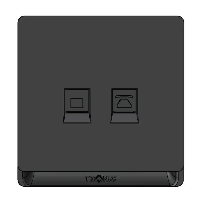 Switch Socket Premium Telephone Outlet — TD 5164-GY