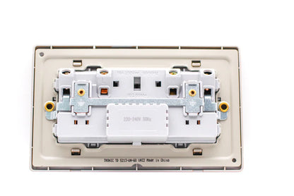 Switch Socket Premium Universal Double Gold — TD 5213-UN-GO