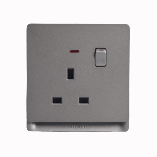 Basic Switches Premium Single Outlet — TD 5113-NE-GY