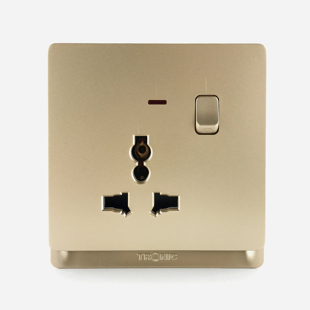Switch Socket Premium Universal Single — TD 5113-UN-GY