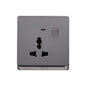 Switch Socket Premium Universal Single — TD 5113-UN-GY