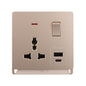 Basic Switches Premium Universal Single Black — TD 5113-UN-UB-BK