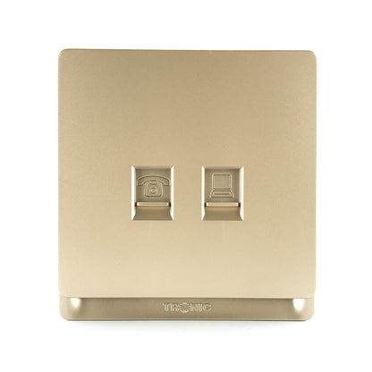 Switch Socket Premium Telephone Outlet — TD 5164-GY