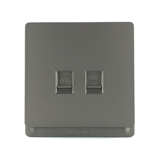 Switch Socket Premium Telephone Outlet — TD 5164-GY