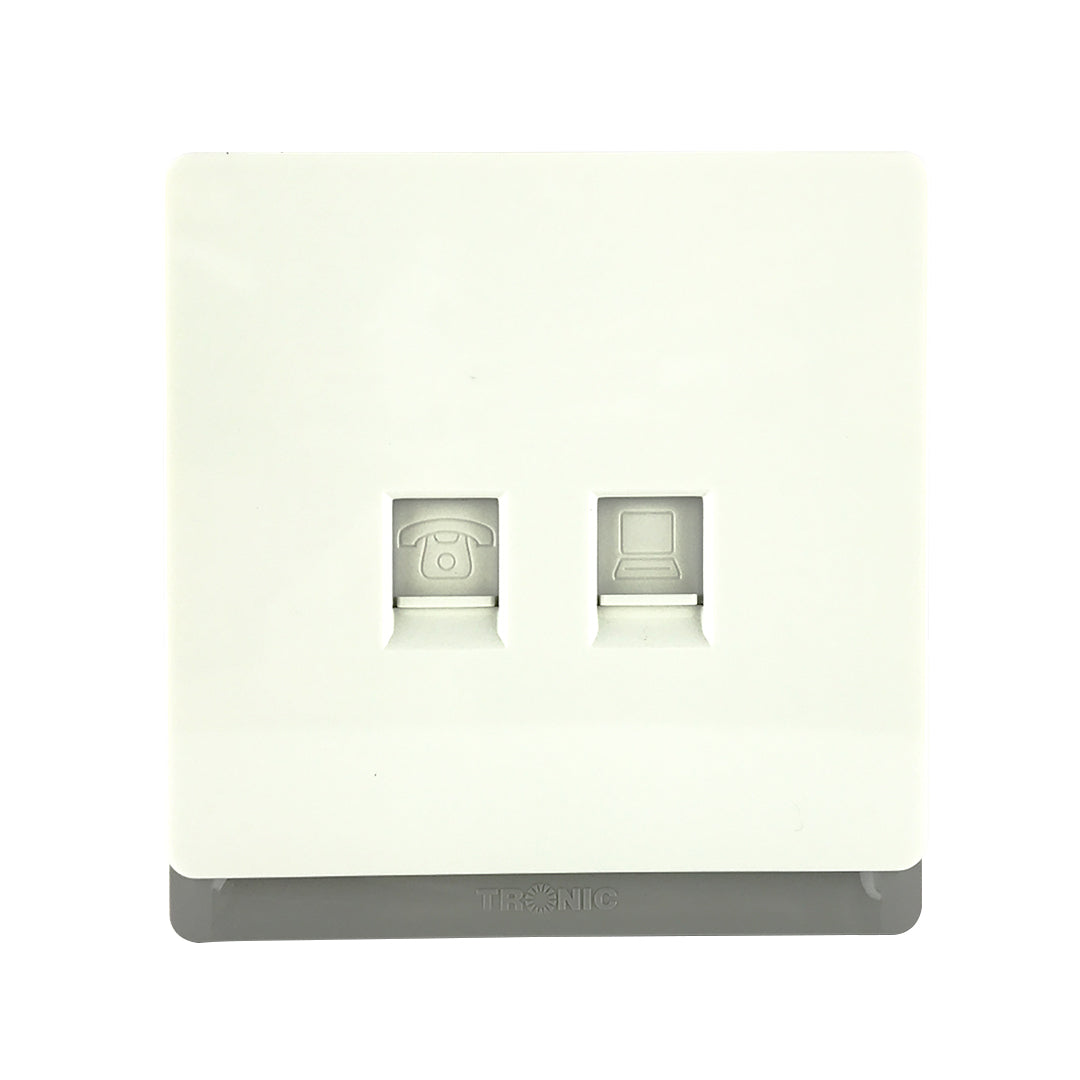 Switch Socket Premium Telephone Outlet — TD 5164-GY