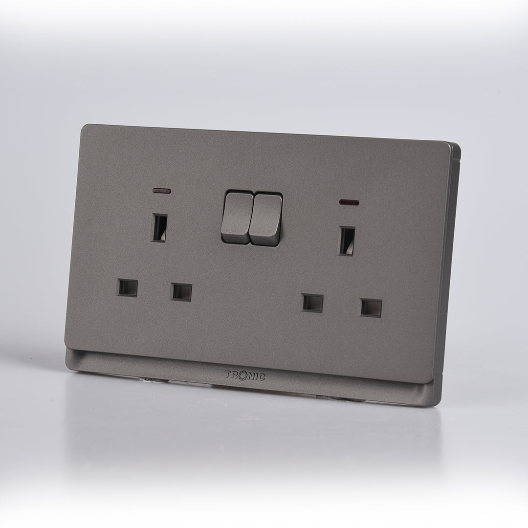 Switch Socket Premium Switched Neon — TD 5213-NE-GY