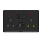 Switch Socket Premium Double Usb-A Black — TD 5213-UB-BK