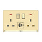 Switch Socket Premium Double Usb-A Black — TD 5213-UB-BK