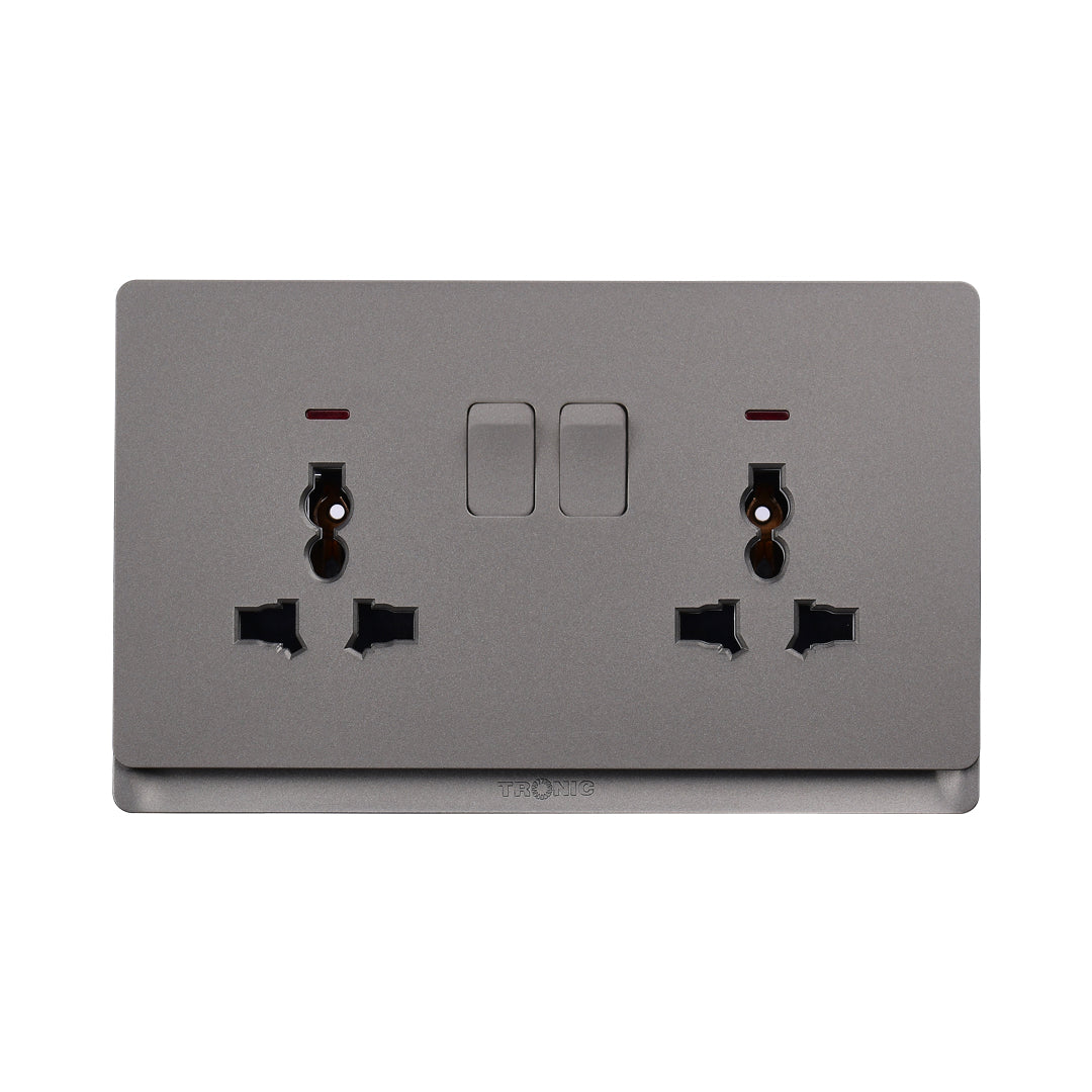 Switch Socket Premium Universal Double Gold — TD 5213-UN-GO