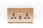 Switch Socket Premium Universal Double — TD 5213-UN-UB-GY
