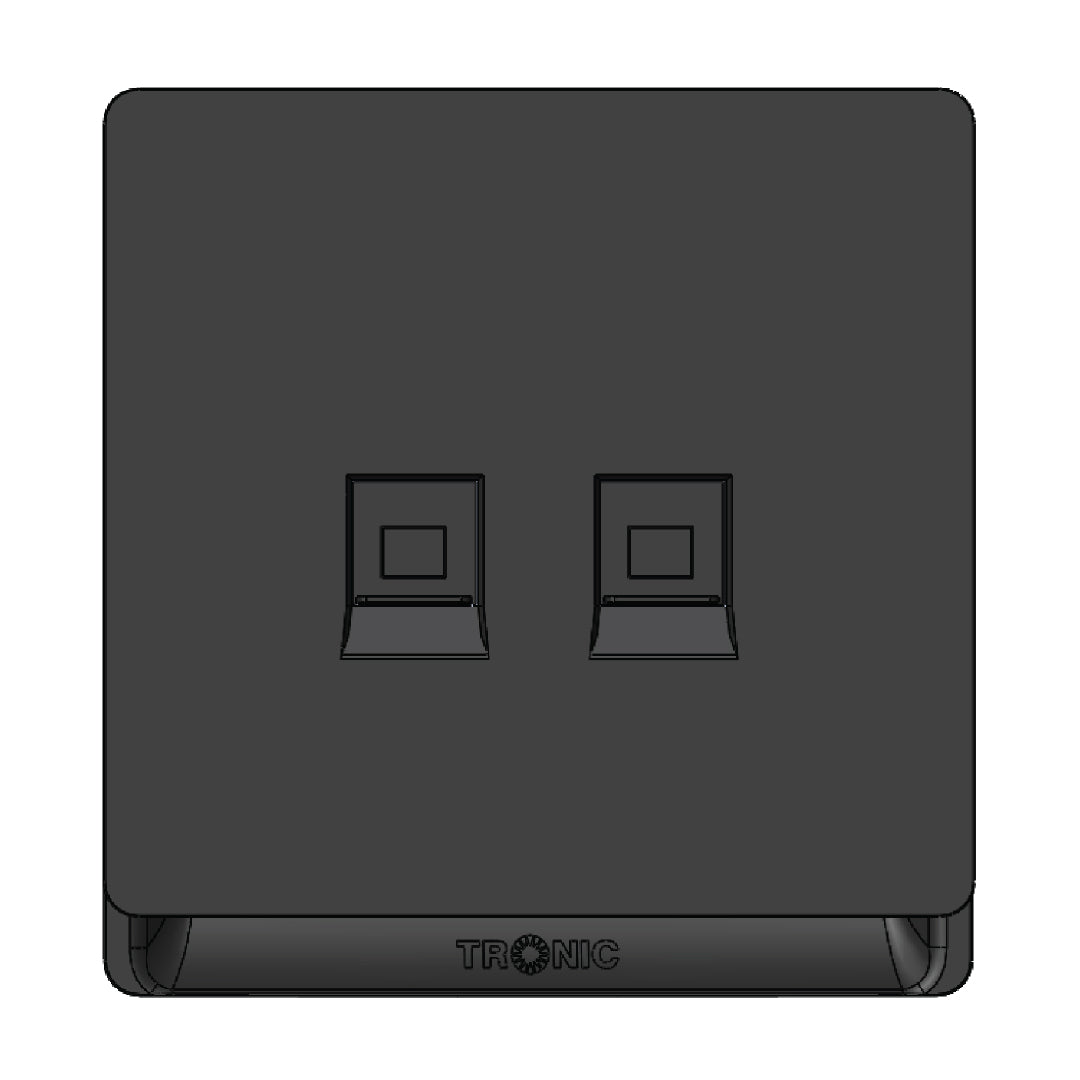 Premium Double Data Black — TD 5443-BK