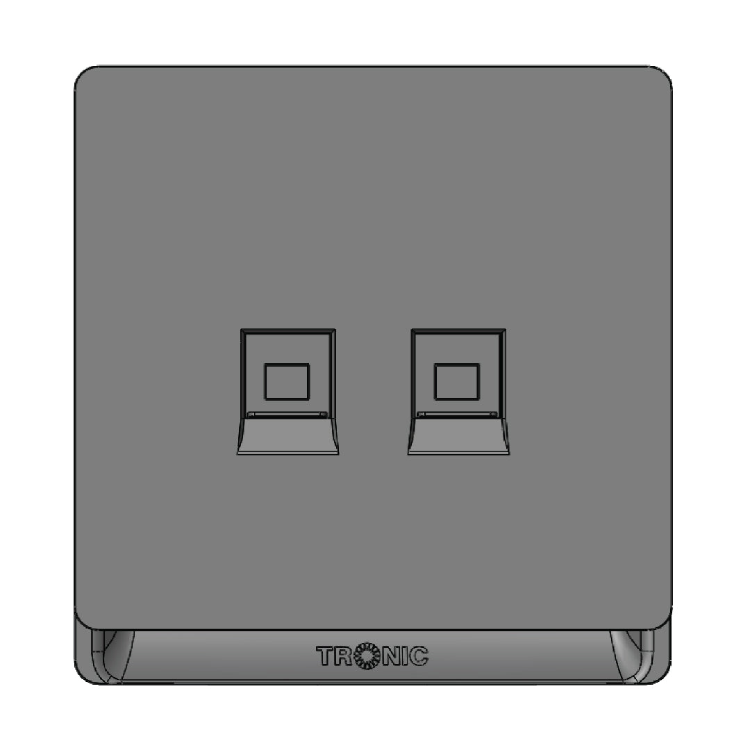 Premium Double Data Black — TD 5443-BK