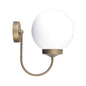 Fence Light U-Shaped Globe Wall Black — TG GLBU-20-10-8B