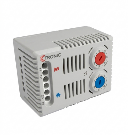 Thermostat Mechanical Din Rail Gray — TH STAT
